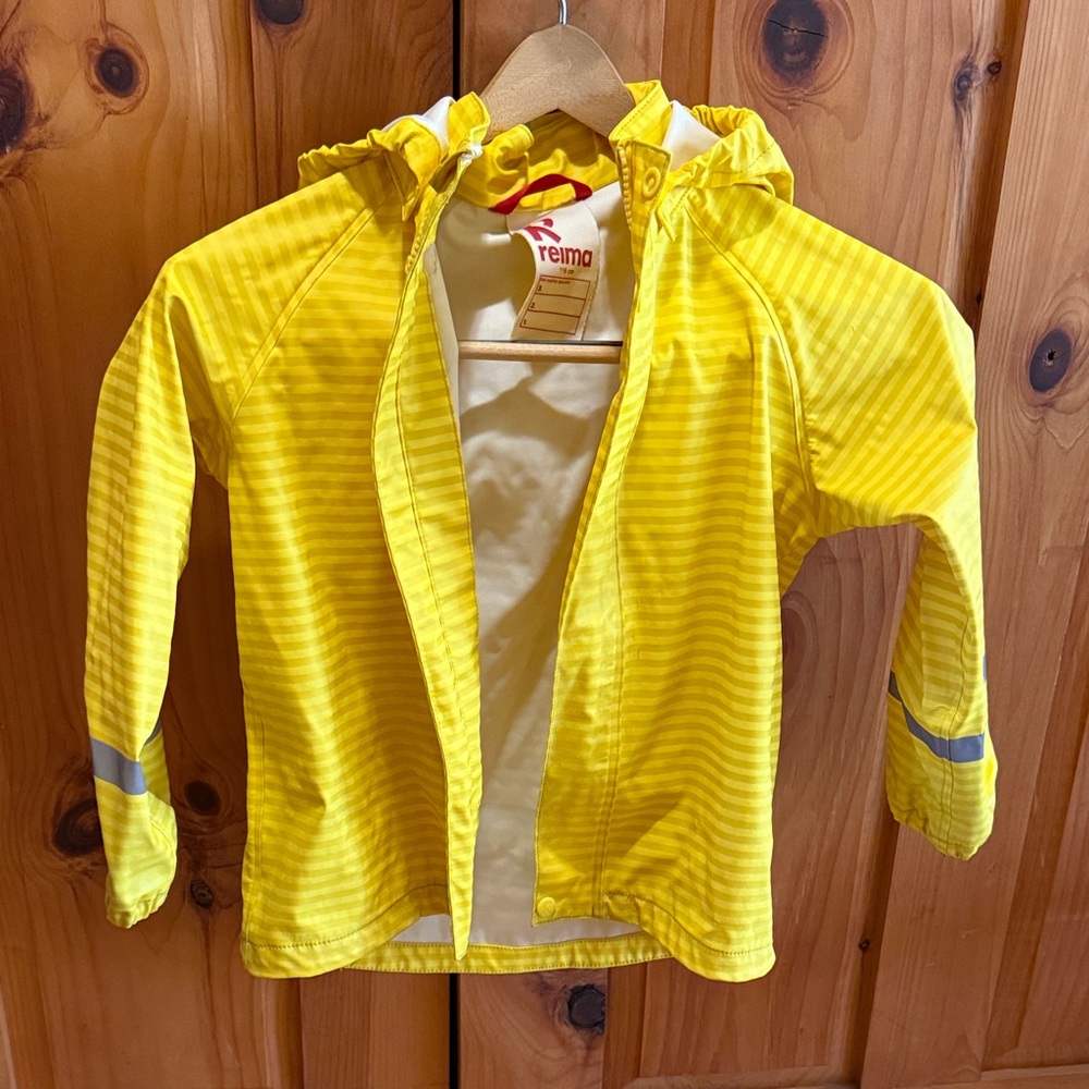 Reima Kids Yellow Raincoat 6Y